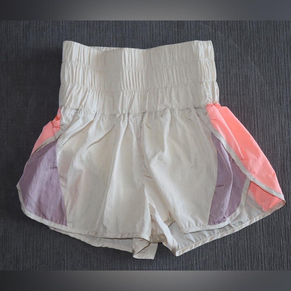 Color block free people movement running shorts
